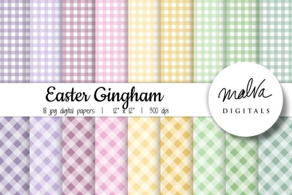 Download Pastel Easter Colors Gingham - Premium Resources