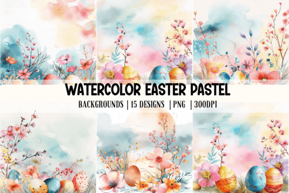 Download Watercolor Pastel Easter Egg Background - Pastel easter Collection